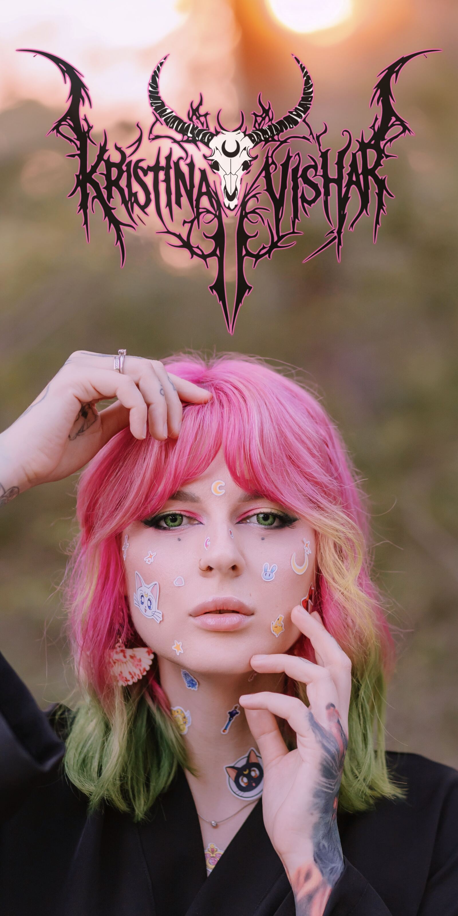 Kristina Vishar, colour tattoo artist in London