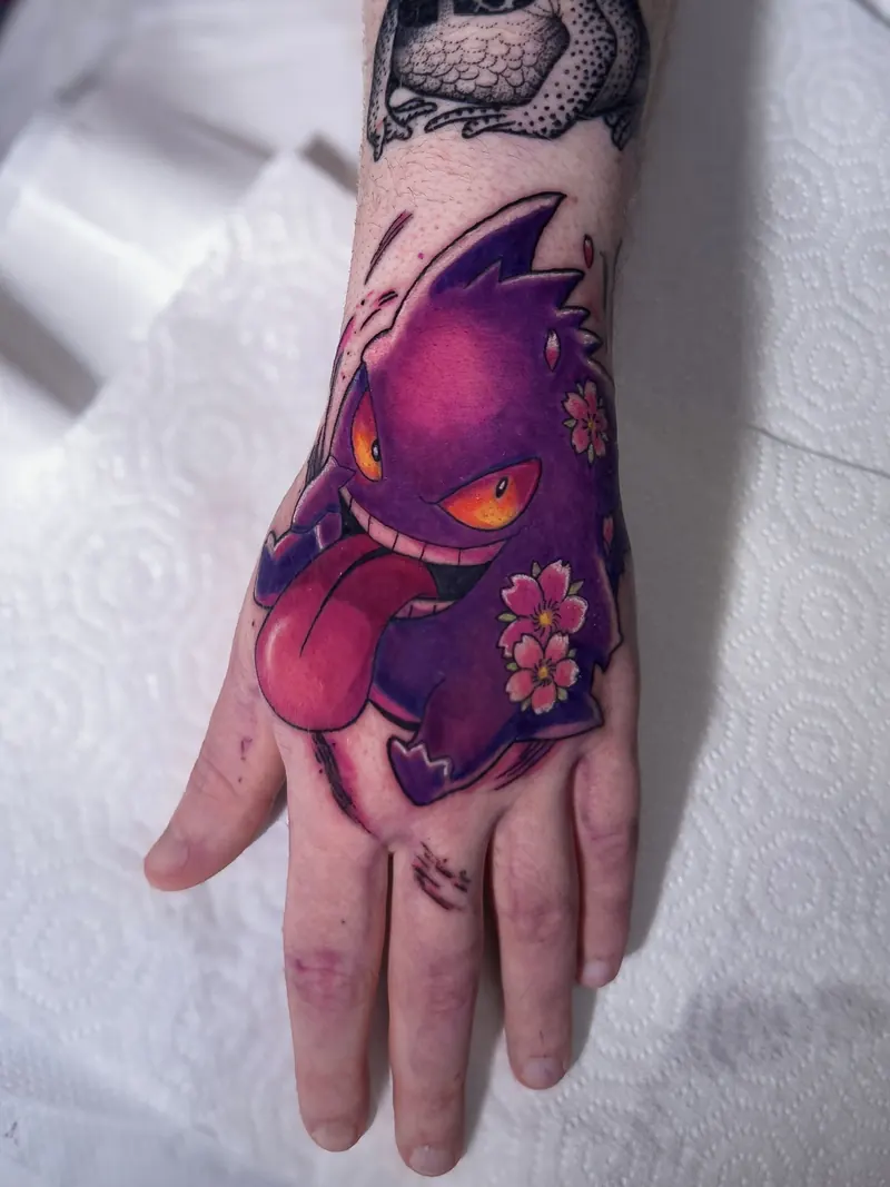 Watercolour red rose tattoo by Kristina Vishar